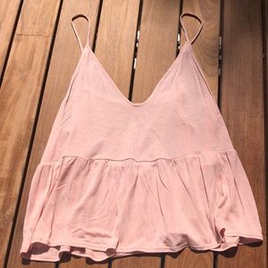 Alo Yoga Mesh Pink Tank